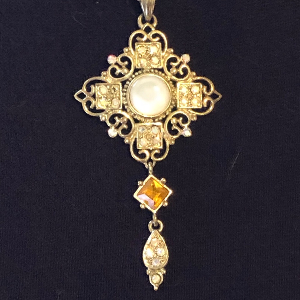 Crystal Medallion Necklace